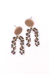 123 Amore Open Arches Earrings In Brown In Brown