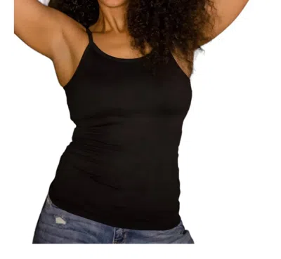 123 Amore Spaghetti Strap Brami Tank In Black