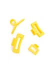 123 Amore Women's Claw Clip Set In Lemon In Yellow