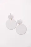 123 Amore Women's Falling Petals Earrings In Cream In White