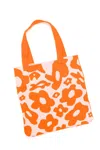123 Amore Women's Lazy Daisy Knit Bag In Orange In Orange