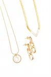 123 Amore Women's Take For Granted Jewelry Bundle In Gold