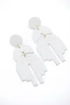 123 Amore Women's This Promise Earrings In Cream In Silver
