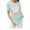 123 Amore Worry Less T-shirt In Mint Green In Green