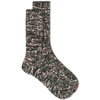 ANONYMOUS ISM ANONYMOUS ISM SLUB MIX CREW SOCK,15232100-3970