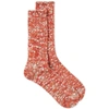 ANONYMOUS ISM ANONYMOUS ISM SLUB MIX CREW SOCK,15232100-6070