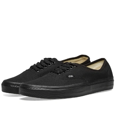 Vans Authentic Plimsolls In Triple Black