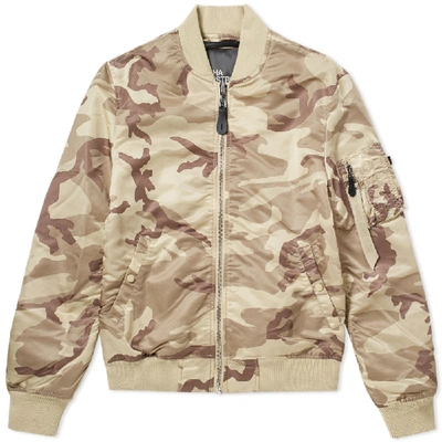 Alpha Industries Ma-1 Vf Lw Bomber Jacket In Neutrals