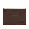 BARBOUR Barbour Grain Leather Card Holder,MAC0192BR7170