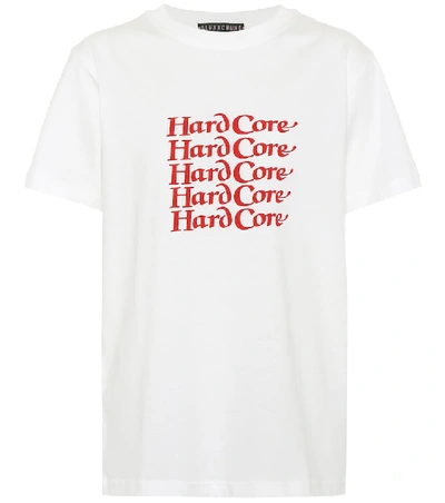 Alexa Chung Hardcore Printed Cotton-jersey T-shirt In White