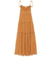 SEE BY CHLOÉ EMBROIDERED COTTON MAXI DRESS,P00304903