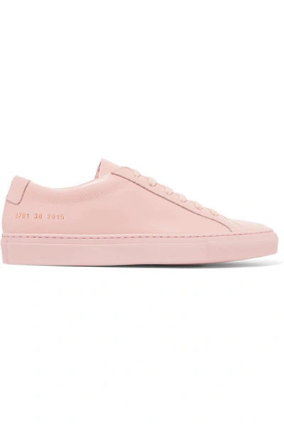 Common Projects Original Achilles Leather Trainers In Pink