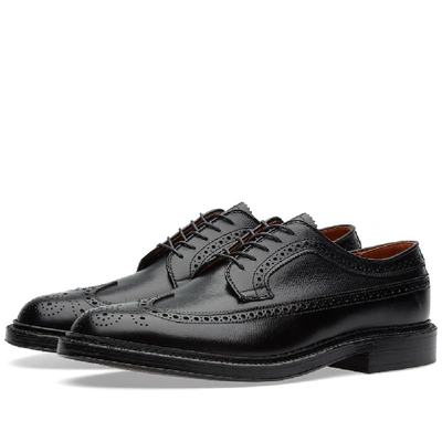 Alden Shoe Company Alden Long Wing Blucher In Black