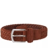 ANDERSON'S Anderson's Woven Suede Belt,B0667-PI85-00379