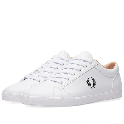 Fred Perry Baseline Leather Sneaker In White