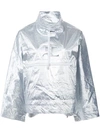 COURRÈGES SNAPPED SLEEVES RAIN JACKET,118BL0487312529846