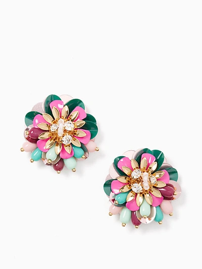 Kate Spade Vibrant Life Statement Studs In Multi