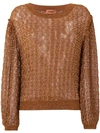 MISSONI GLITTER-EFFECT EMBROIDERED SWEATER,21020312660322