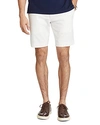 Polo Ralph Lauren White Cotton Twill Bermuda Shorts In White