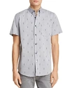 SOVEREIGN CODE CRYSTAL COVE REGULAR FIT SHORT SLEEVE BUTTON-DOWN SHIRT,W1686
