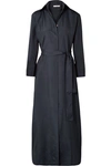 THE ROW LIRA BELTED SILK-POPLIN MAXI DRESS