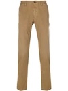 Incotex Splatter Print Regular Trousers In Neutrals