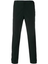 Prada Tailored Ebony Trousers With Subtle Pleats