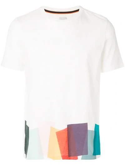 Paul Smith Rainbow Geometric Print T-shirt In White