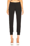 Norma Kamali Pull-on Stretch-jersey Jogger Pants In Black