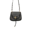 SEE BY CHLOÉ SUSIE SMALL BLACK LEATHER SHOULDER BAG,10494001