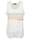 Stella Mccartney Logo Tank Top In White-pink