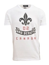 DSQUARED2 BAD SCOUTS T-SHIRT WHITE,10494006