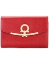 FERRAGAMO GANCINI CLIP FRENCH WALLET,67398812583046