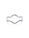 Sabine Getty Wave Diamond Ring - Metallic In Metallic