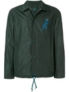 PS BY PAUL SMITH PS BY PAUL SMITH DINO PRINT COACH JACKET - GREEN,PUXD089S5313912655330