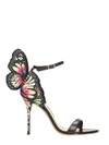 SOPHIA WEBSTER CHIARA EMBROIDERED BUTTERFLY SANDALS,SPF17014