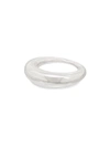 All Blues Hungry Snake Polished Sterling Silver Ring In Silver