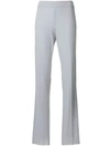 EMPORIO ARMANI EMPORIO ARMANI HIGH-WAISTED TAILORED TROUSERS - GREY,0NP09T0M00812664924