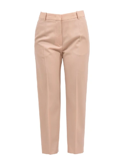 Jil Sander Wool-twill Tapered Pants In Pink