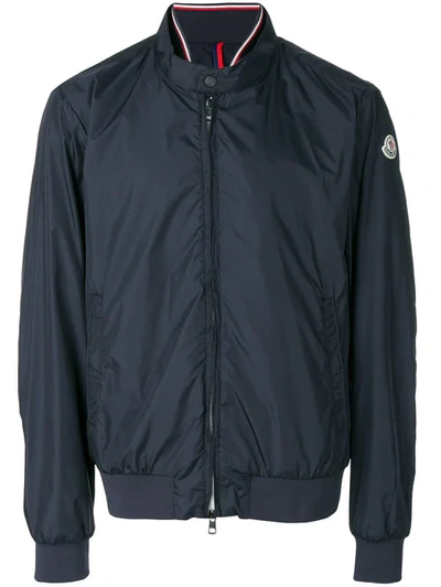 Moncler Lightweight Zip Jacket In Blue