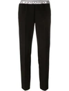 Ermanno Ermanno Tapered Cropped Trousers - Black In Black