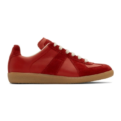 Maison Margiela Replica Trainers In Red