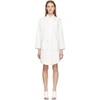 MM6 MAISON MARGIELA MM6 MAISON MARGIELA OFF-WHITE OVERSIZED BUTTON-UP COAT,S52AM0070 S48447