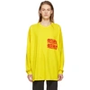 SOME WARE SSENSE Exclusive Yellow Long Sleeve Logo T-Shirt,EXCLUSIVE 2