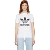 ADIDAS ORIGINALS ADIDAS ORIGINALS WHITE TREFOIL T-SHIRT,CV9889