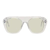 MARQUES' ALMEIDA Transparent Aviator Sunglasses,RST18AC0020SGL