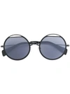 YOHJI YAMAMOTO ROUND FRAME SUNGLASSES,YY701200912491923