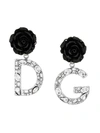 DOLCE & GABBANA rose logo drop earrings,WEK2R3W111112674173