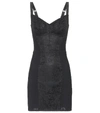 Dolce & Gabbana Dolce And Gabbana Black Lace Bustier Dress In Black