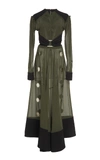 PROENZA SCHOULER EMBELLISHED CHIFFON DRESS,R1843029EM08800535